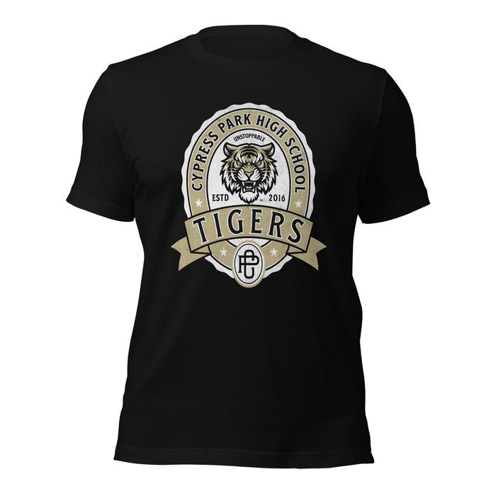 Cypress Park High School Tigers Black Premium Unisex T-shirt 212