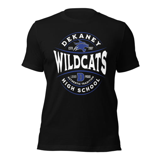 Dekaney High School Wildcats Black Premium Unisex T-shirt 218