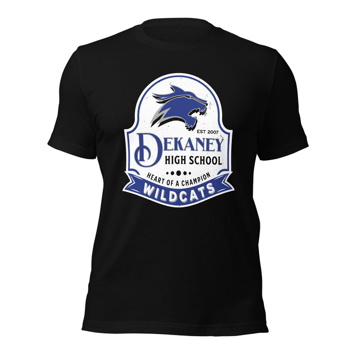 Dekaney High School Wildcats Black Premium Unisex T-shirt 219