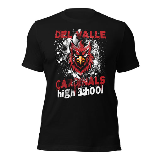 Del Valle High School Cardinals Black Premium Unisex T-shirt 205