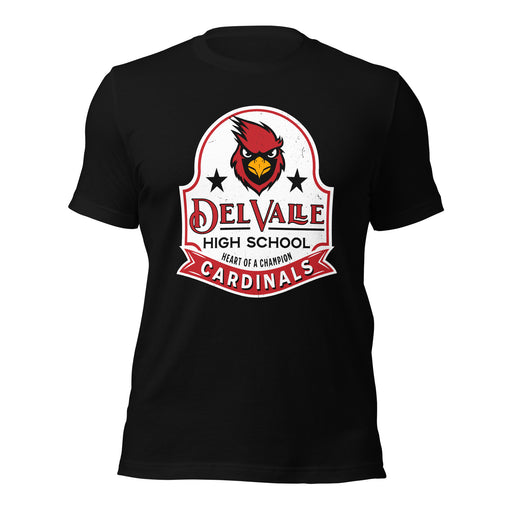 Del Valle High School Cardinals Black Premium Unisex T-shirt 219