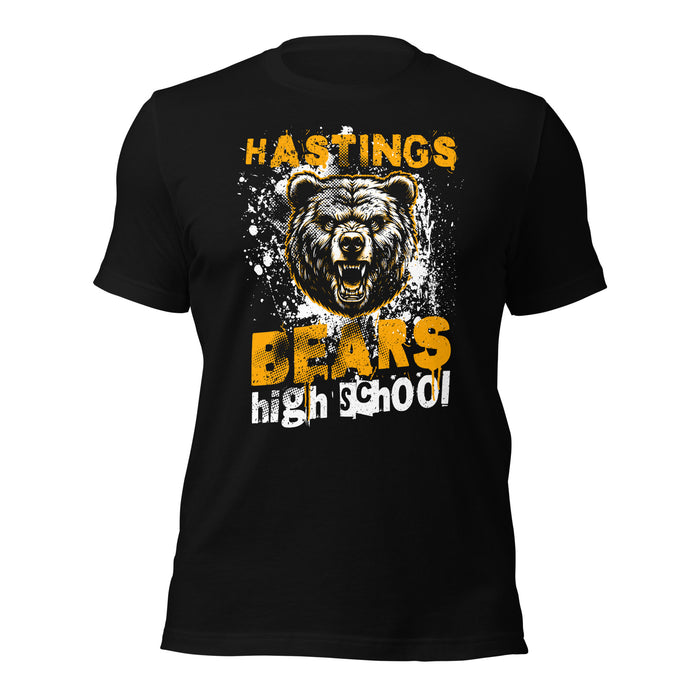 Hastings High School Bears Black Premium Unisex T-shirt 205