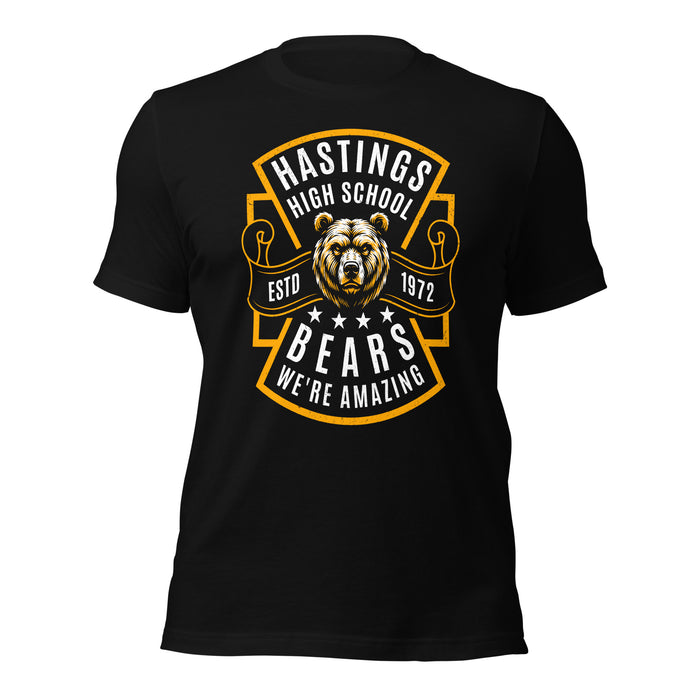 Hastings High School Bears Black Premium Unisex T-shirt 206