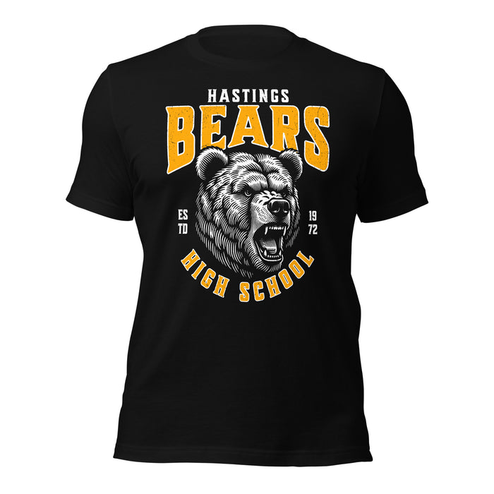 Hastings High School Bears Black Premium Unisex T-shirt 213