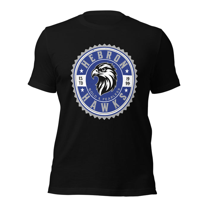 Hebron High School Hawks Black Premium Unisex T-shirt 203