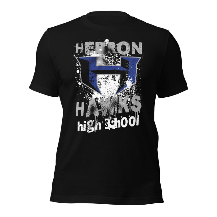 Hebron High School Hawks Black Premium Unisex T-shirt 205