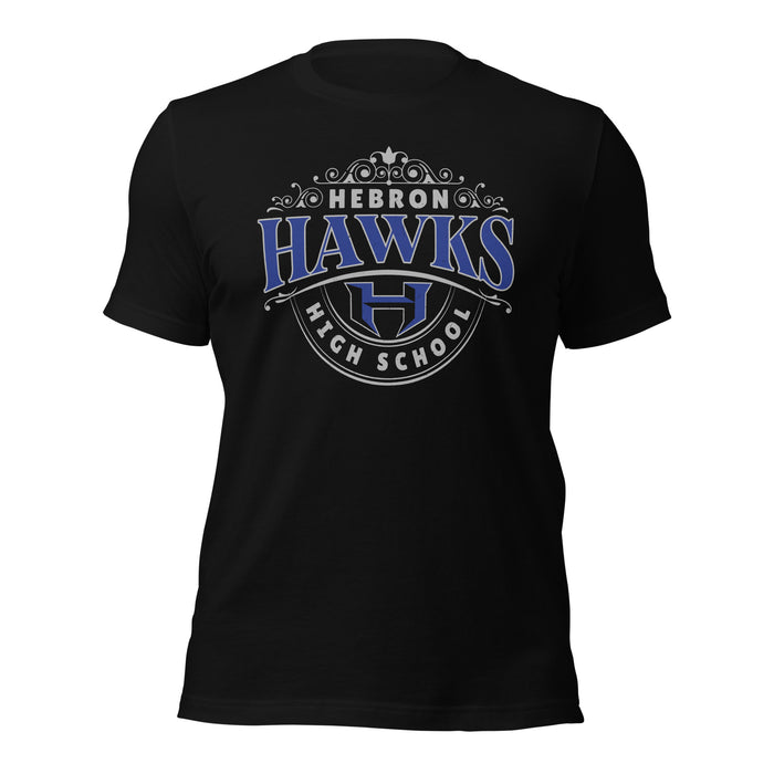 Hebron High School Hawks Black Premium Unisex T-shirt 211