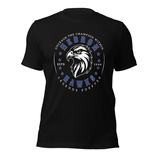 Hebron High School Hawks Black Premium Unisex T-shirt 214