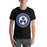 Student wearing Hebron High School Hawks Black Premium Unisex T-shirt 216