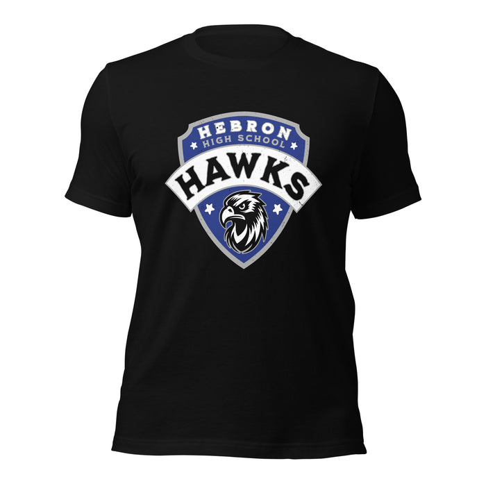 Hebron High School Hawks Black Premium Unisex T-shirt 221