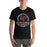 Man wearing Lake Travis High School Cavaliers Black Premium Unisex T-shirt 206