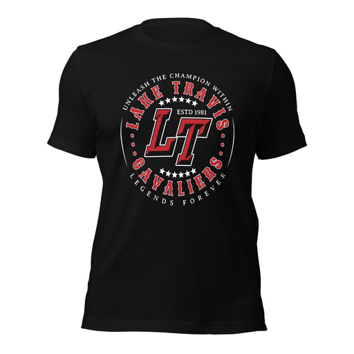 Lake Travis High School Cavaliers Black Premium Unisex T-shirt 214