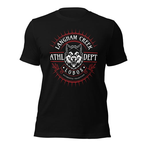 Langham Creek High School Lobos Black Premium Unisex T-shirt 201