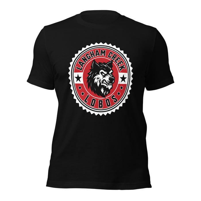 Langham Creek High School Lobos Black Premium Unisex T-shirt 203