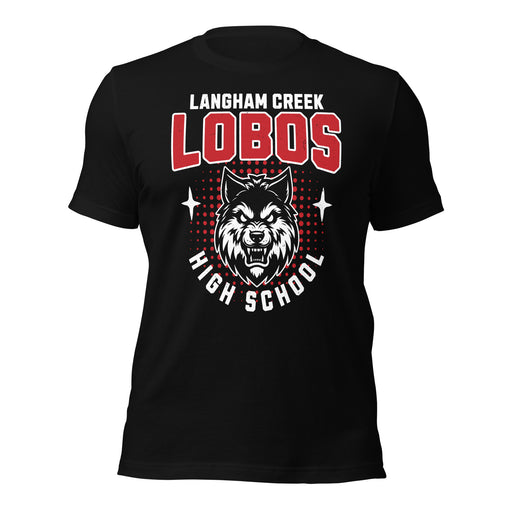 Langham Creek High School Lobos Black Premium Unisex T-shirt 204