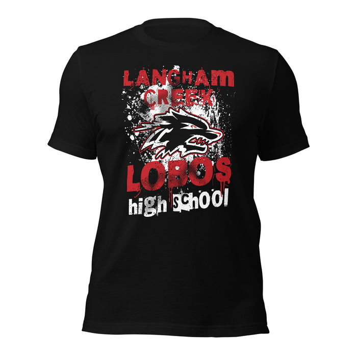 Langham Creek High School Lobos Black Premium Unisex T-shirt 205