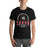 Man wearing Langham Creek High School Lobos Black Premium Unisex T-shirt 206