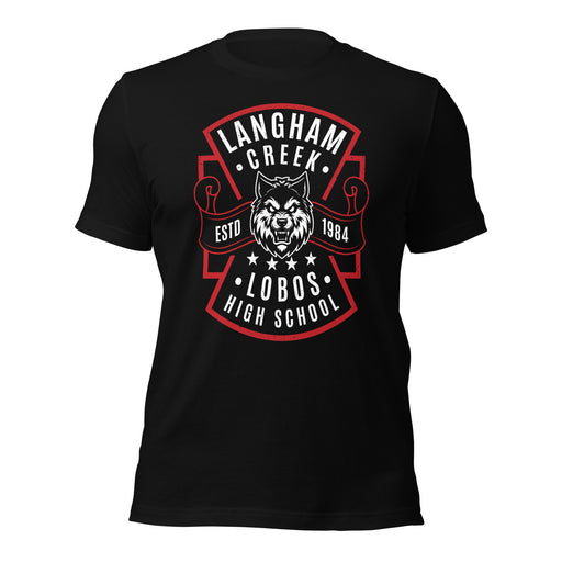 Langham Creek High School Lobos Black Premium Unisex T-shirt 207