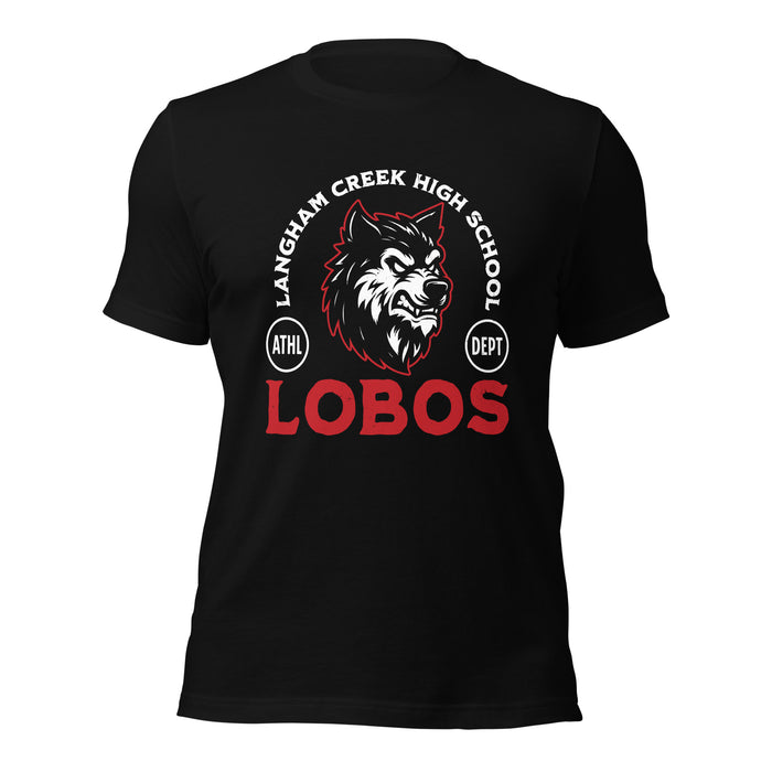 Langham Creek High School Lobos Black Premium Unisex T-shirt 208