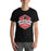 Man wearing Langham Creek High School Lobos Black Premium Unisex T-shirt 209