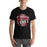 Man wearing Langham Creek High School Lobos Black Premium Unisex T-shirt 210