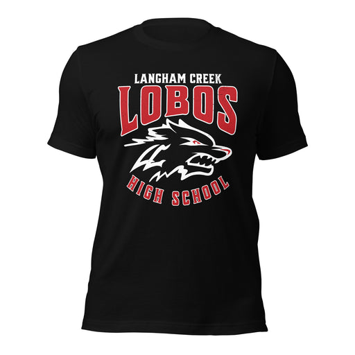 Langham Creek High School Lobos Black Premium Unisex T-shirt 213