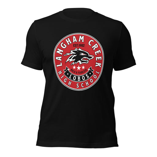 Langham Creek High School Lobos Black Premium Unisex T-shirt 215