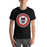 Man wearing Langham Creek High School Lobos Black Premium Unisex T-shirt 216