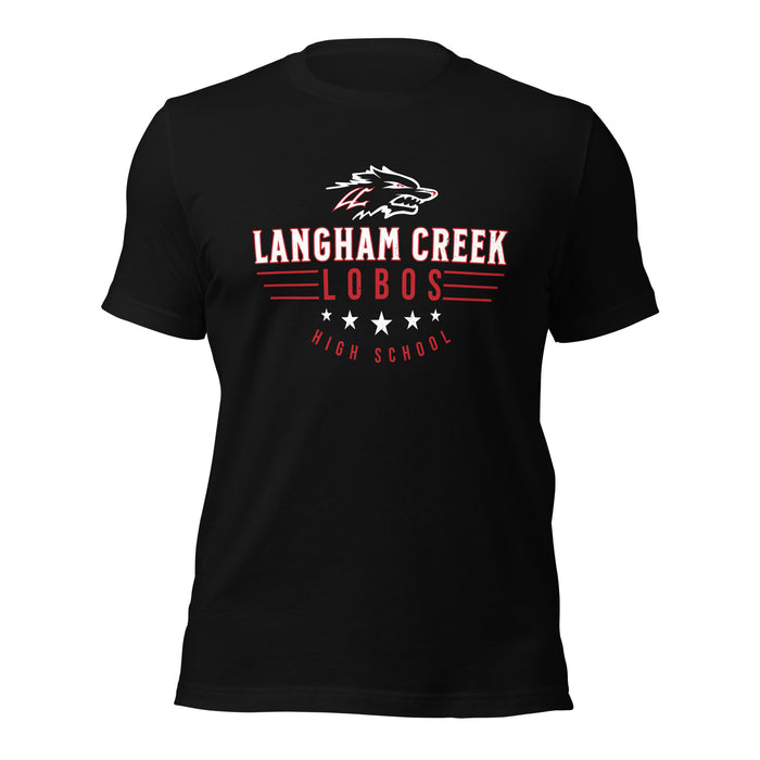 Langham Creek High School Lobos Black Premium Unisex T-shirt 217