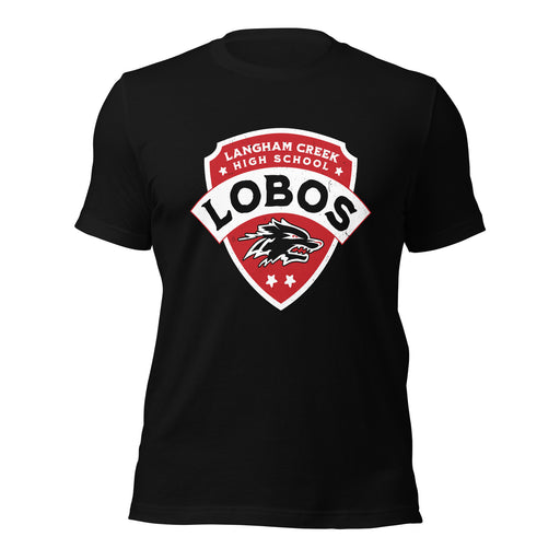 Langham Creek High School Lobos Black Premium Unisex T-shirt 223