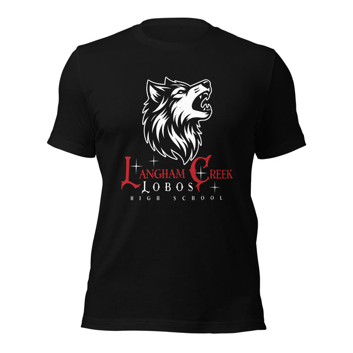 Langham Creek High School Lobos Black Premium Unisex T-shirt 224