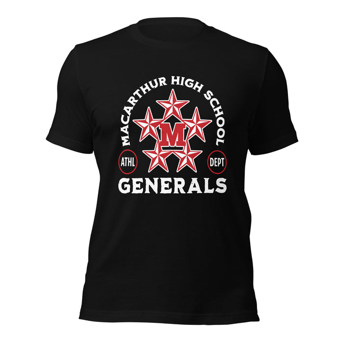 MacArthur High School Generals Black Premium Unisex T-shirt 208