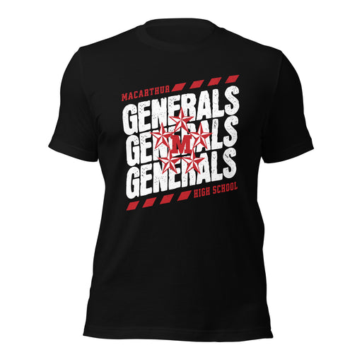 MacArthur High School Generals Black Premium Unisex T-shirt 223