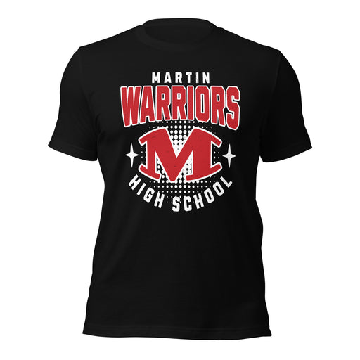 Martin High School Warriors Black Premium Unisex T-shirt 204