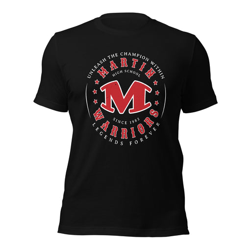 Martin High School Warriors Black Premium Unisex T-shirt 214