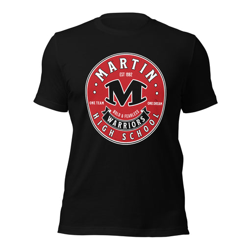 Martin High School Warriors Black Premium Unisex T-shirt 215