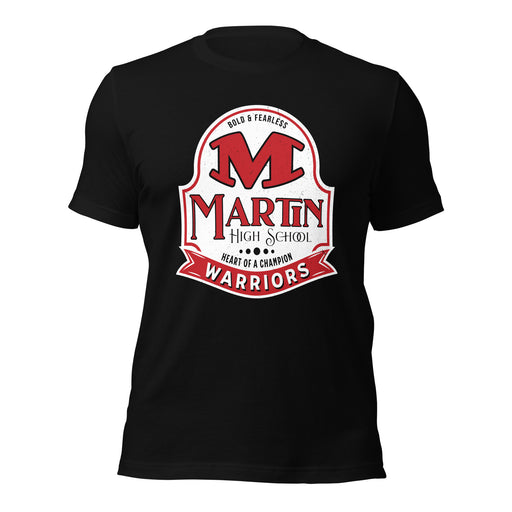 Martin High School Warriors Black Premium Unisex T-shirt 219