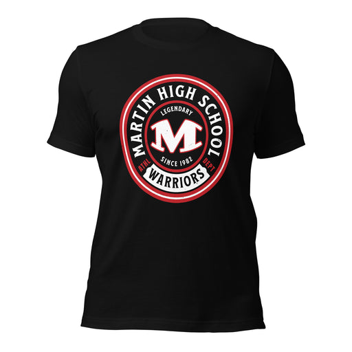 Martin High School Warriors Black Premium Unisex T-shirt 220