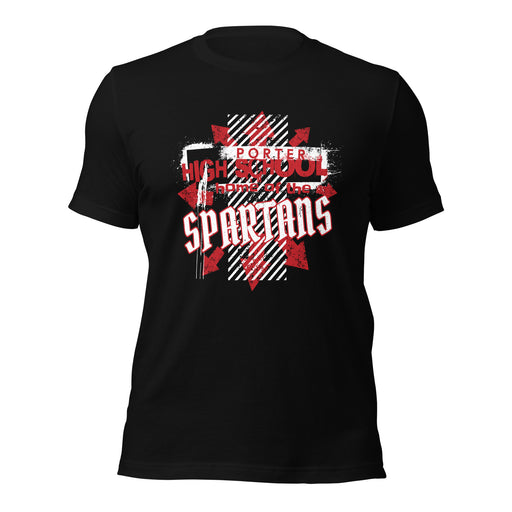 Porter High School Spartans Black Premium Unisex T-shirt 210