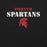 Close-up view of Porter High School Spartans Black Premium Unisex T-shirt 222