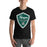 Man wearing Reagan High School Rattlers Black Premium Unisex T-shirt 225