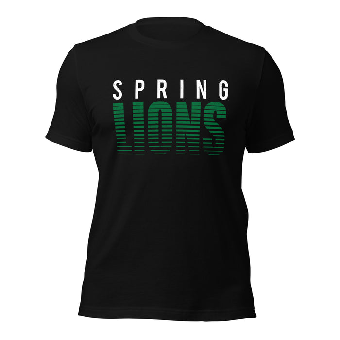 Spring High School Lions Black Premium Unisex T-shirt 024