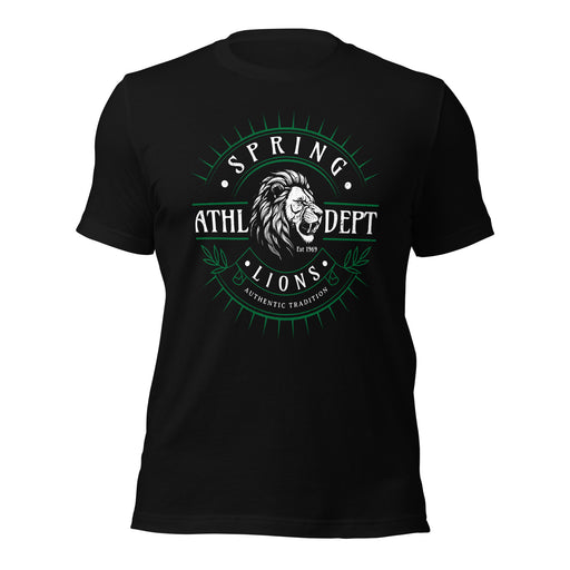 Spring High School Lions Black Premium Unisex T-shirt 201