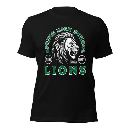 Spring High School Lions Black Premium Unisex T-shirt 205