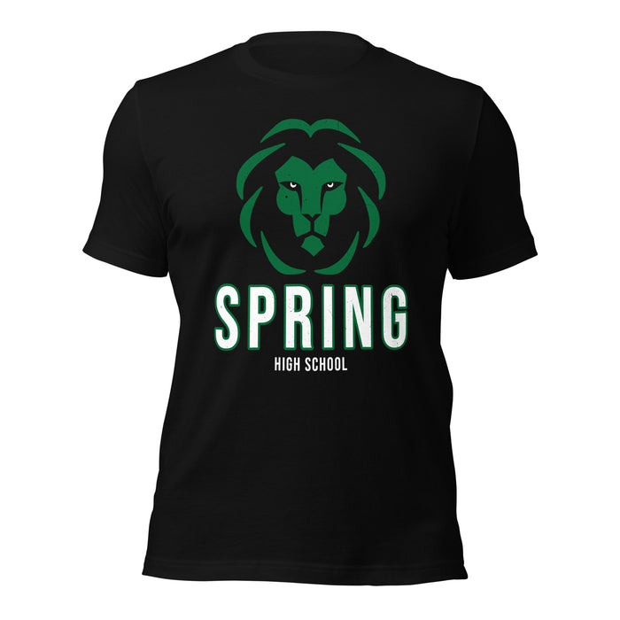 Spring High School Lions Black Premium Unisex T-shirt 226