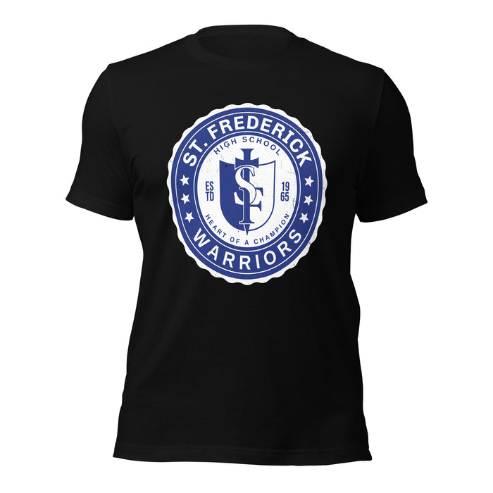 St. Frederick High School Warriors Black Premium Unisex T-shirt 216