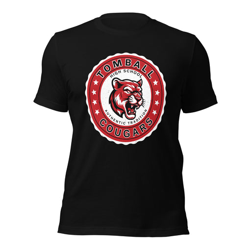 Tomball High School Cougars Black Premium Unisex T-shirt 216