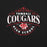 Close-up view of Tomball High School Cougars Black Premium Unisex T-shirt 211