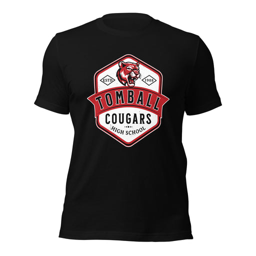 Tomball High School Cougars Black Premium Unisex T-shirt 209