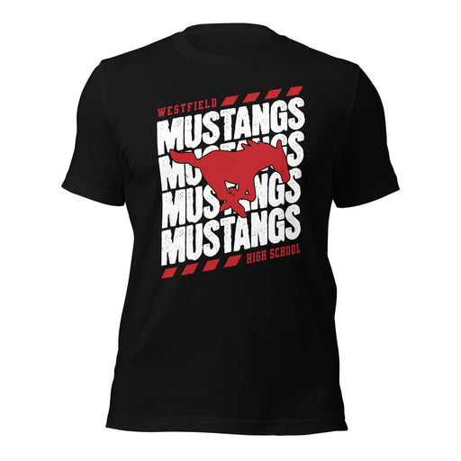 Westfield High School Mustangs Black Premium Unisex T-shirt 223